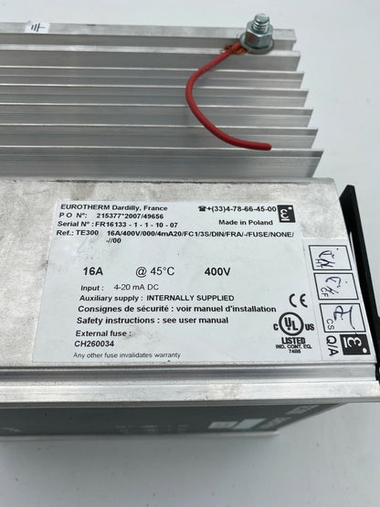 1pc x.      EUROTHERM TE300 16A  State power