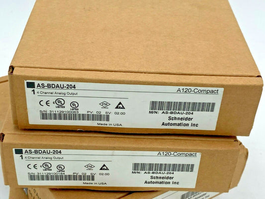 Schneider  Modicon TSX Compact AS-BDAU-204  A120 Compact 4-Ch Output  NEW SEALED