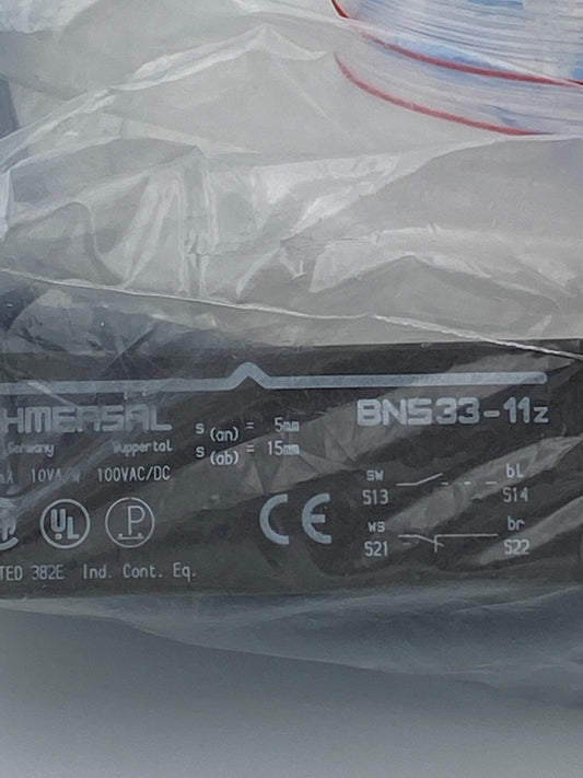 Schmersal BNS33 - 11z Magnetic Safety Switch ac/dc BNS 33 + cable - KLR Automation