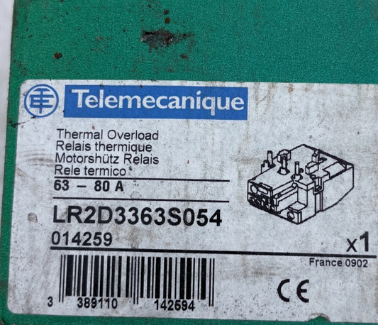 SCHNEIDER ELECTRIC LR2D3363S054 014259 RELAIS THERMIQUE x1
