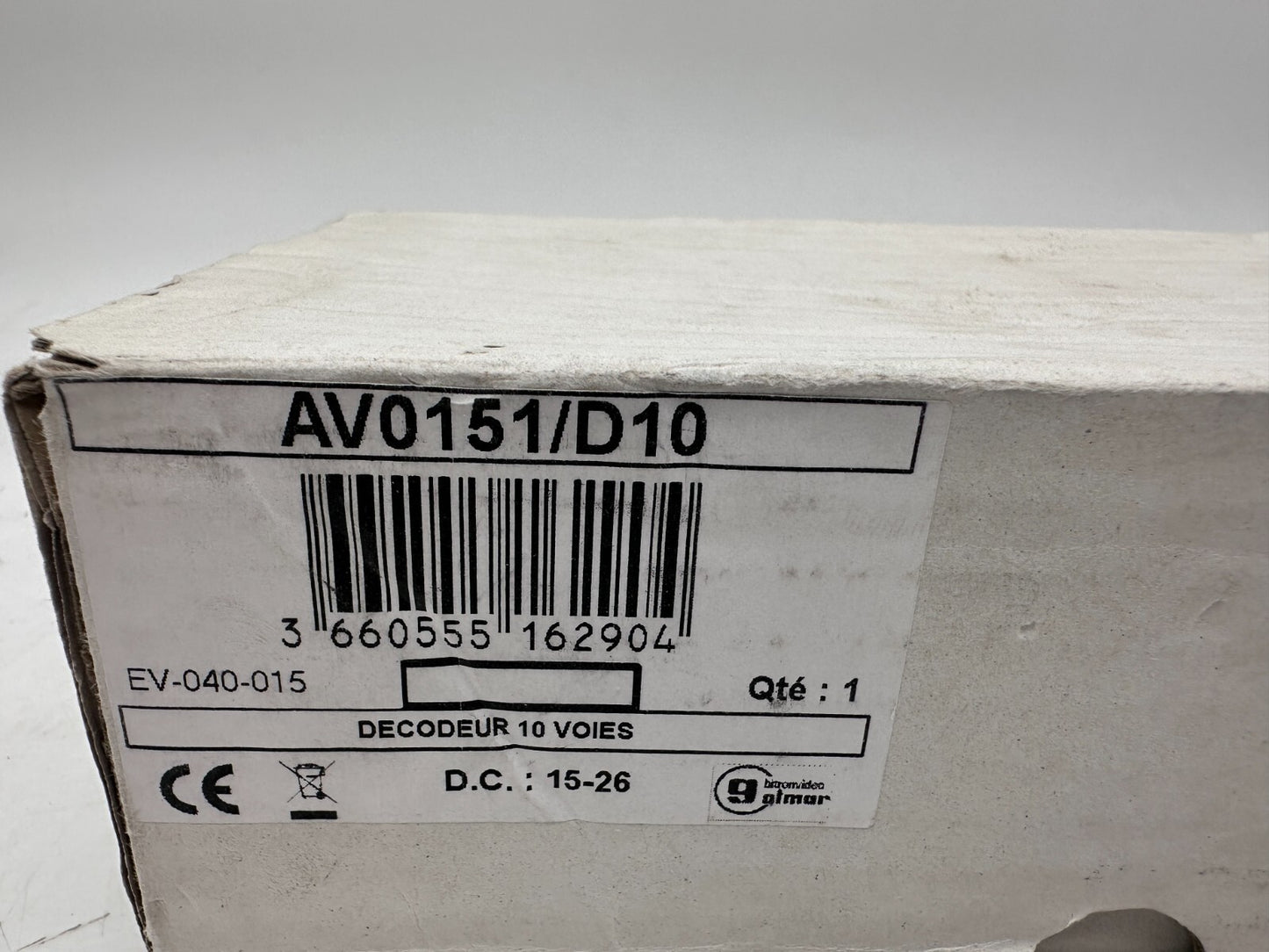 URMET AV0151/D10 BITRONVIDEO EV-040-015 DECODEUR D'ETAGE 10 VOIES