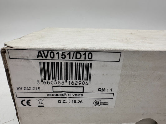 URMET AV0151/D10 BITRONVIDEO EV-040-015 DECODEUR D'ETAGE 10 VOIES