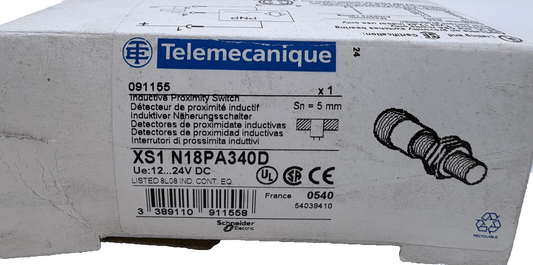 TELEMECANIQUE DETECTEUR DE PROXIMITE XS1 N18PA340D 5mm x1 - KLR Automation