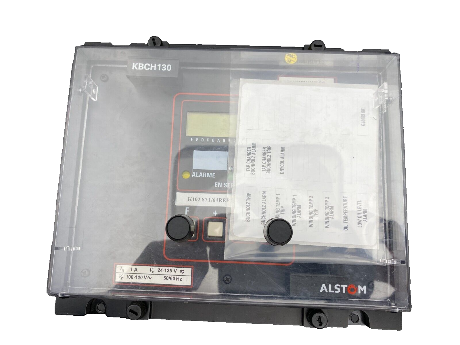 ALSTOM KBCH130 KBCH13001H12LFG 642245M RELAIS DIFFERENTIEL POUR TRANSFORMATEUR