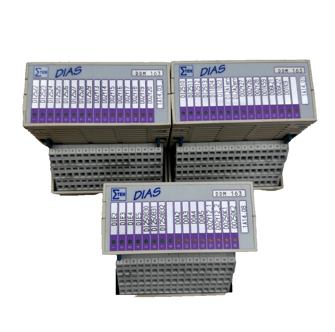 SIGMATEK DDM 163 DIAS DKL013 06792365 HW: 1.2 TERMINAL BASE MODULE x1pc