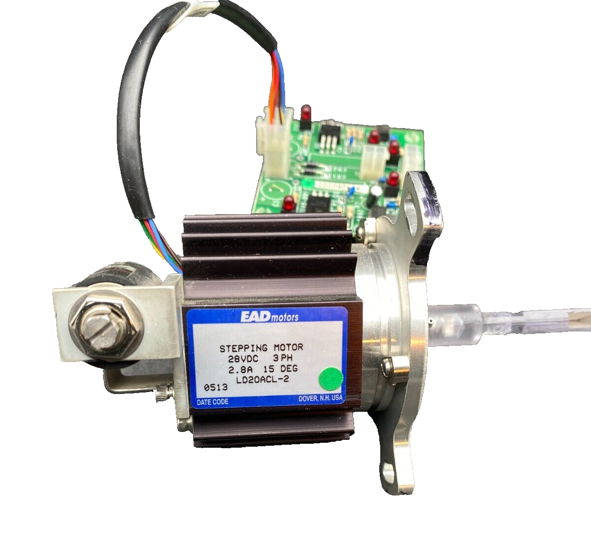 EAD MOTOR LD20ACL-2 STEPPING MOTOR 28VDC 3PH 2.8A 15 DEG + CSI DLR 608-0048-001