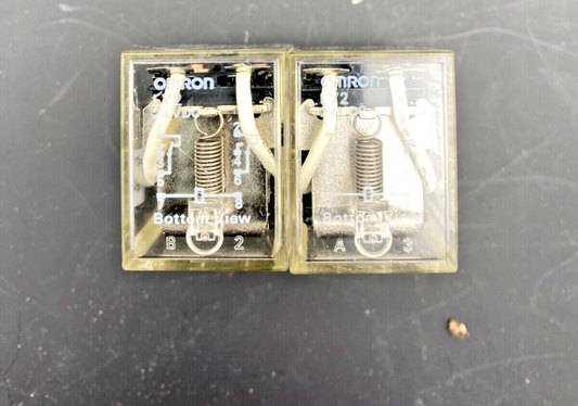 LOT OF 2 OMRON LY2 24 VDC RELAY