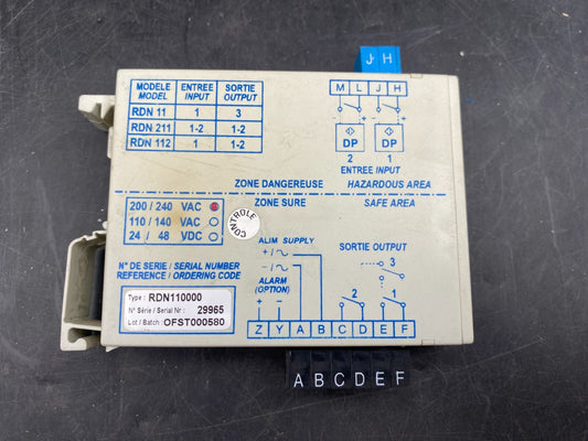 GEORGIN RDN110000 200/240 VAC SAFETY RELAY