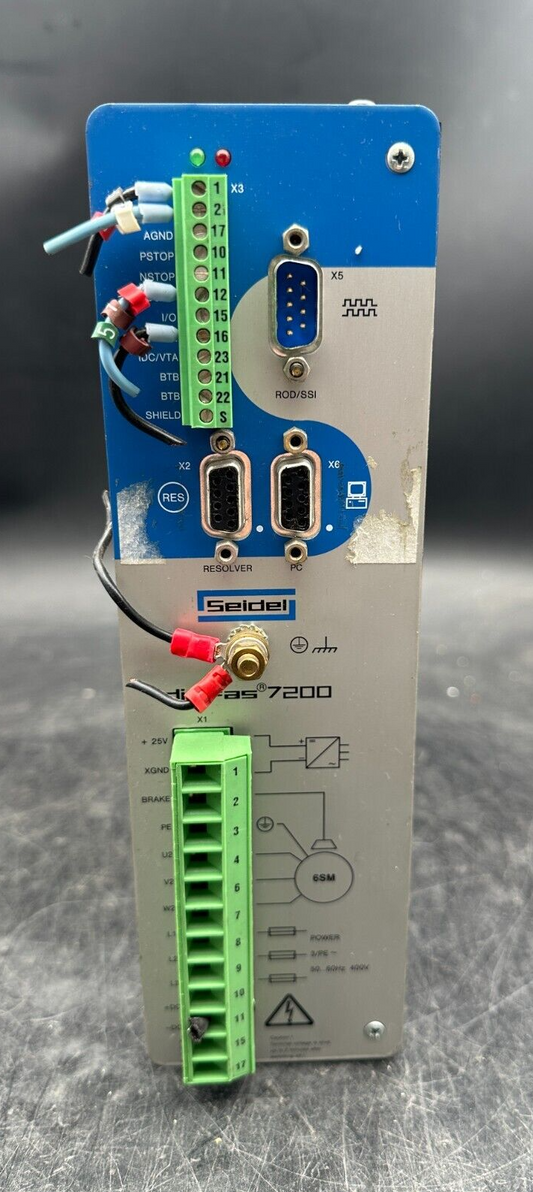 SEIDEL DIGIFAS 7201 KOLLMORGEN 3x400V 0.9kVA 1.5A 6B30/6L10 AMPLIFICATEUR