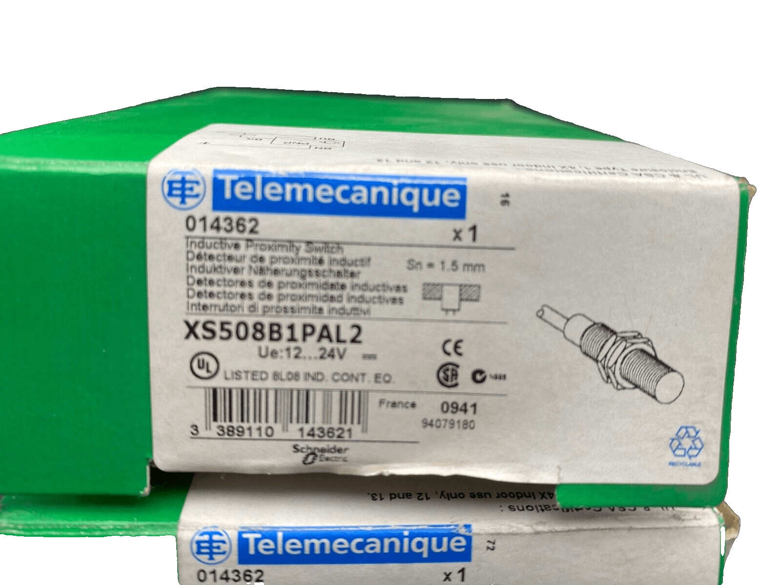 1pc x TELEMECANIQUE XS508B1PAL2 DETECTEUR DE PROXIMITE INDUCTIF 014362 - KLR Automation