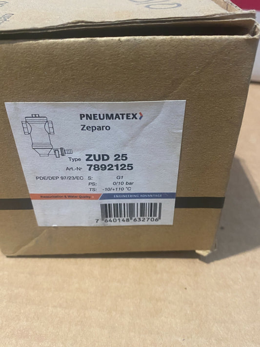 Séparateur particules. conduite hori. ZEPARO ZUD 25 diam 1 PNEUMATEX 7892125