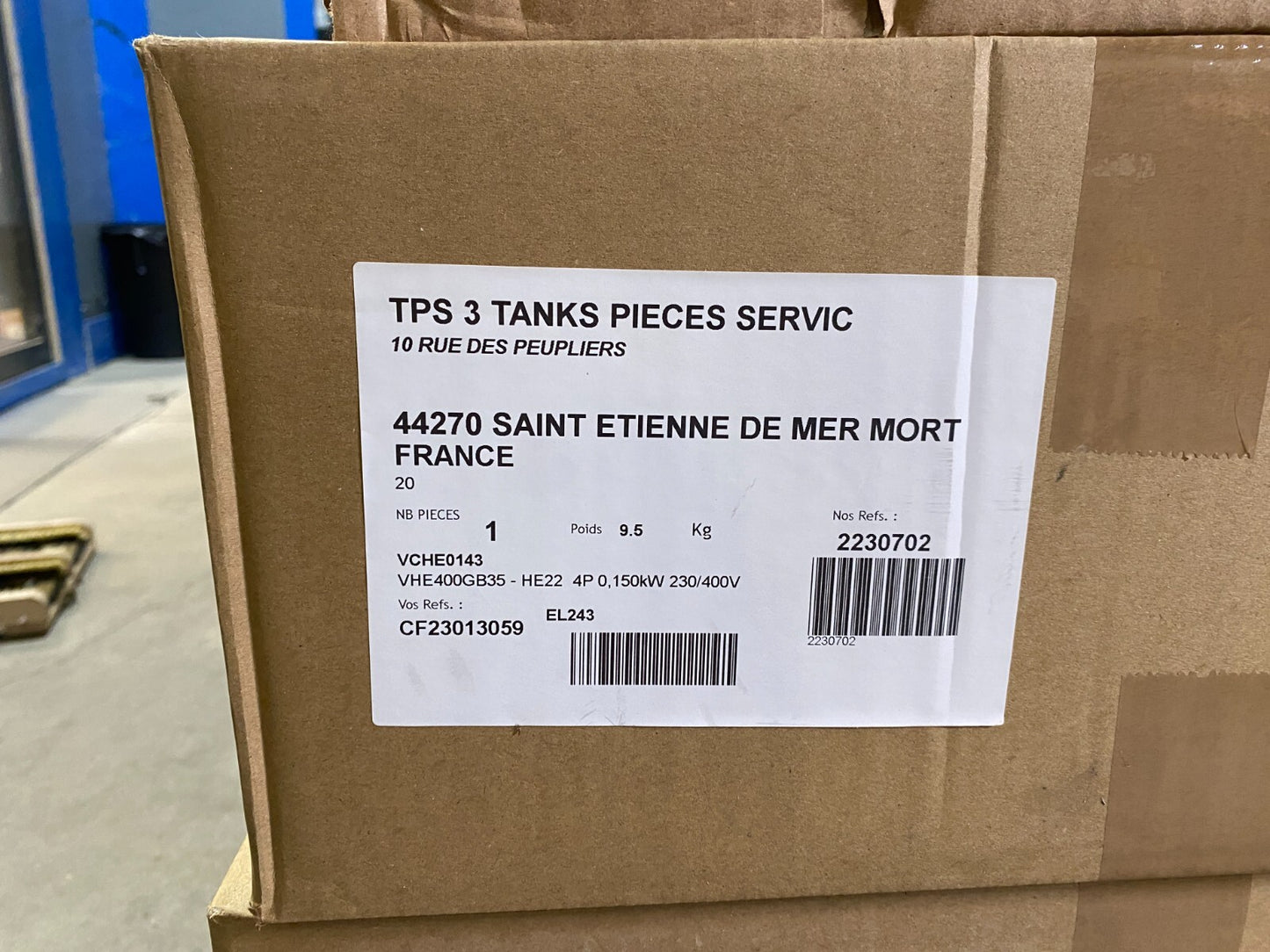 1 pc x VCHE0143 VHE400GB35 - HE22 4P 0,150kW  Nidec Leroy-Somer HE22/T VHE400