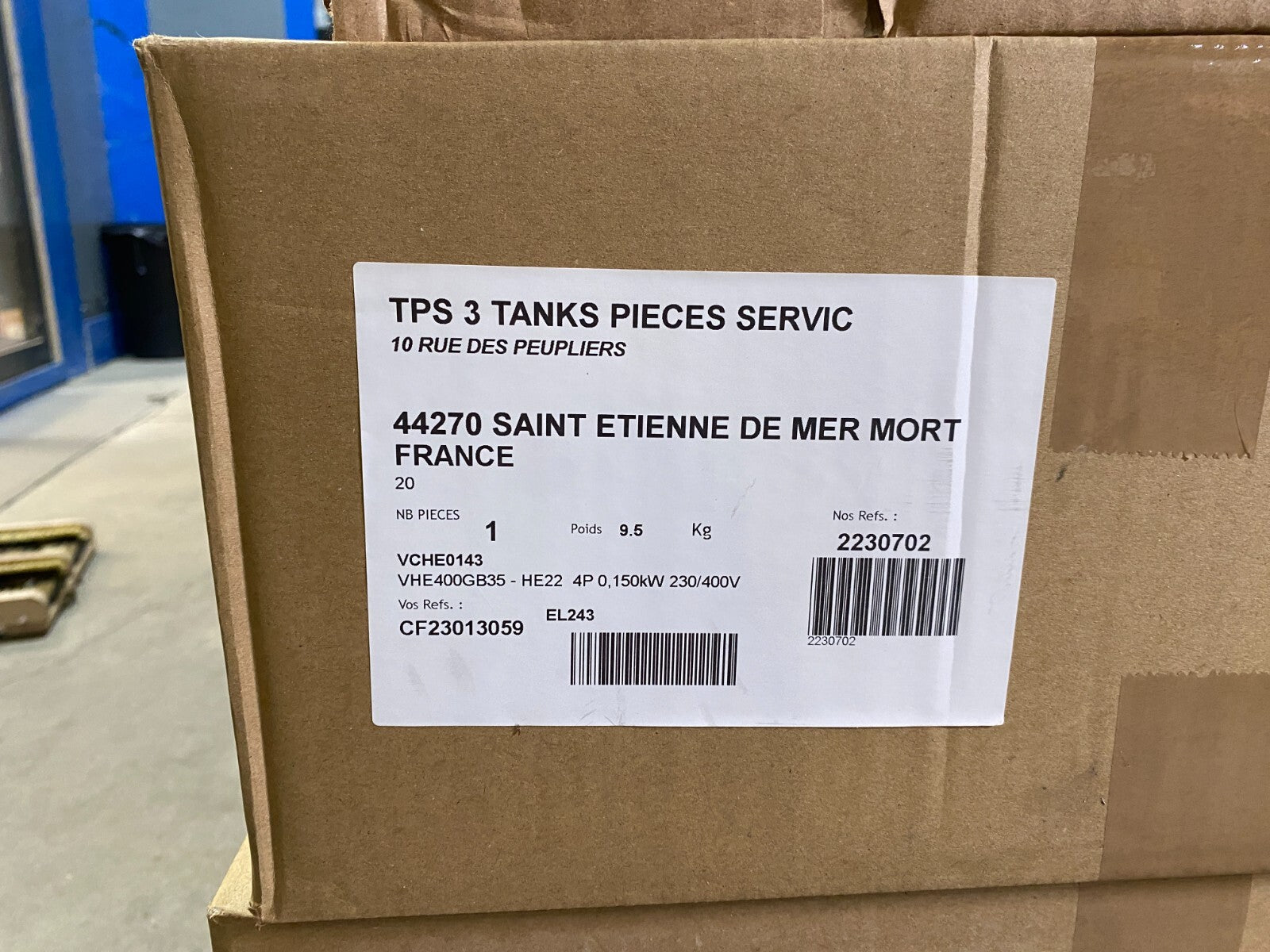 1 pc x VCHE0143 VHE400GB35 - HE22 4P 0,150kW  Nidec Leroy-Somer HE22/T VHE400