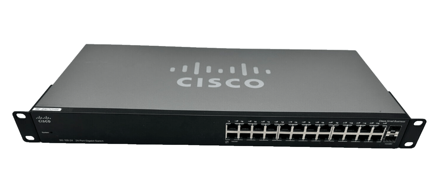 CISCO SG100 - 24 24 - PORT GIGABIT SWITCH - KLR Automation