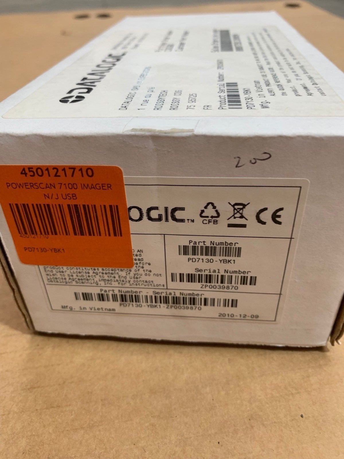 POWERSCAN PD7130 YELLOW/BLACK DATALOGIC PD7130 - YBK1 - KLR Automation