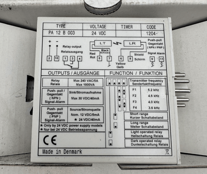 TELCO PA - 12 - B - 003 0452122300 PHOTO AMPLIFIER x1pc - KLR Automation