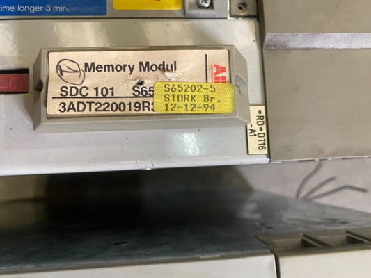 1pc x ABB SD101 - 004A2 - 670V00 - 0000 + MEMORY MODUL SDC 101 S65 3ADT220019R3 - KLR Automation