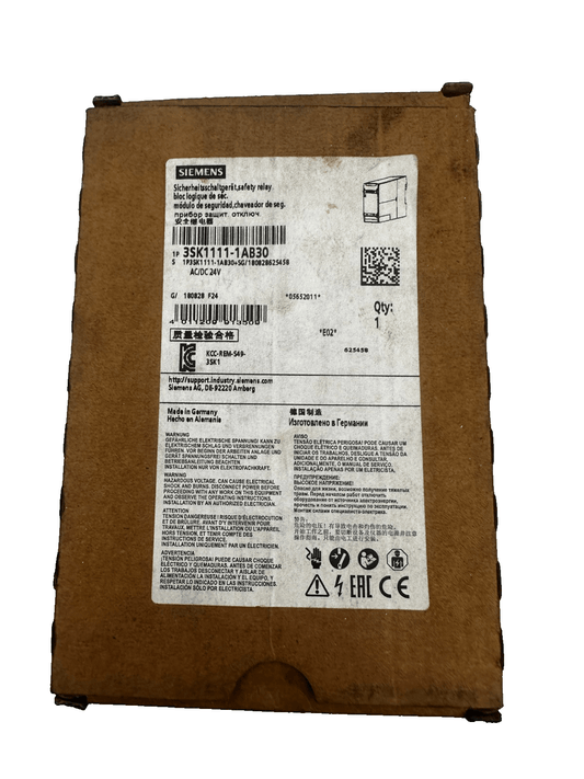 SIEMENS 3SK1111 - 1AB30 SAFETY RELAY x1pc - KLR Automation