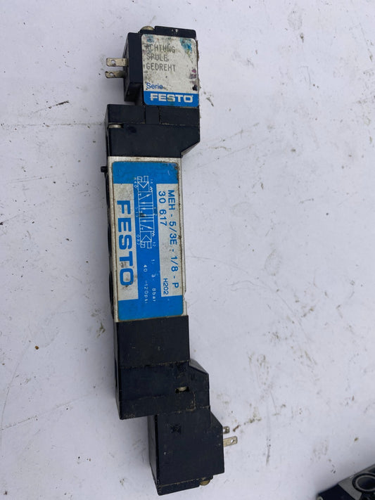 1pc x FESTO COIL AND VALVE MEH-5/3E-1/8-P