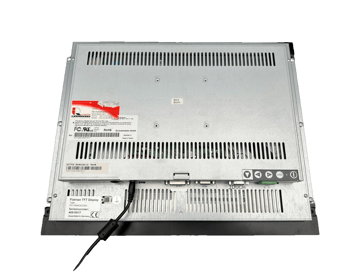 FK170A4OKD0005 FLATMAN TFT DISPLAY IQ AUTOMATION IQ17D4 - KLR Automation