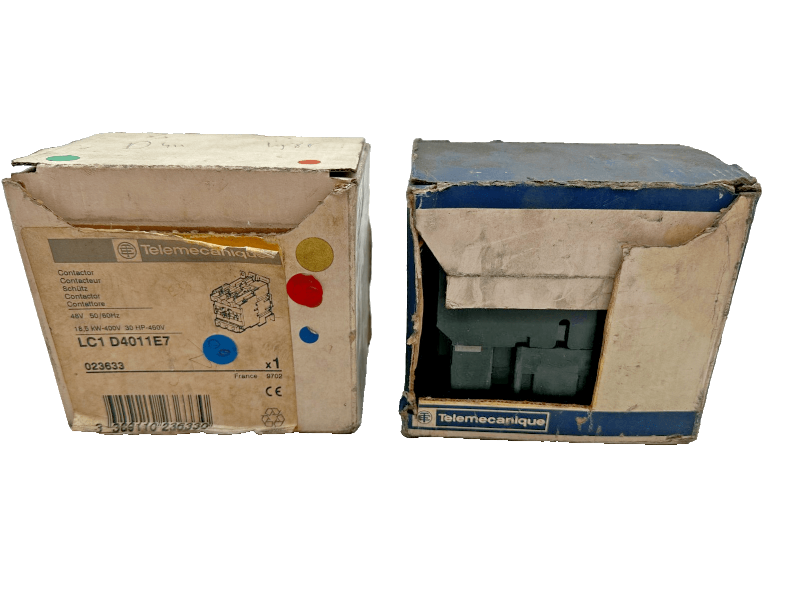TELEMECANIQUE LC1 D4011E7 023633 CONTACTEUR 48V - KLR Automation