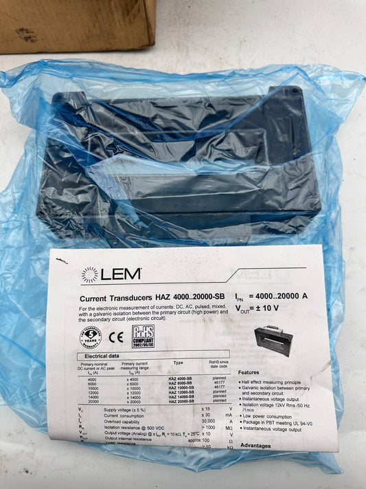 LEM HAZ 4000 - SB CURRENT TRANSDUCER - KLR Automation