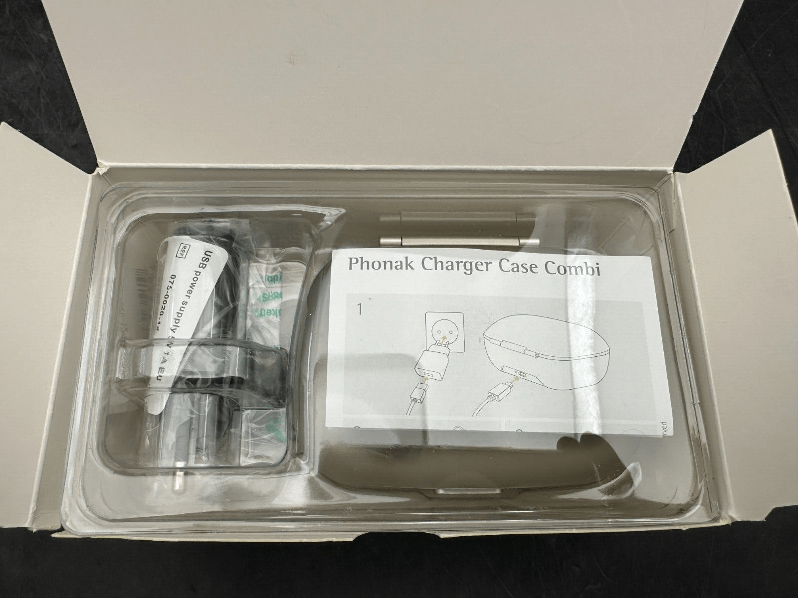 PHONAK CHARGER CASE COMBI EU EPS 075 - 0040 - 12 NEUF AVEC CABLE - KLR Automation