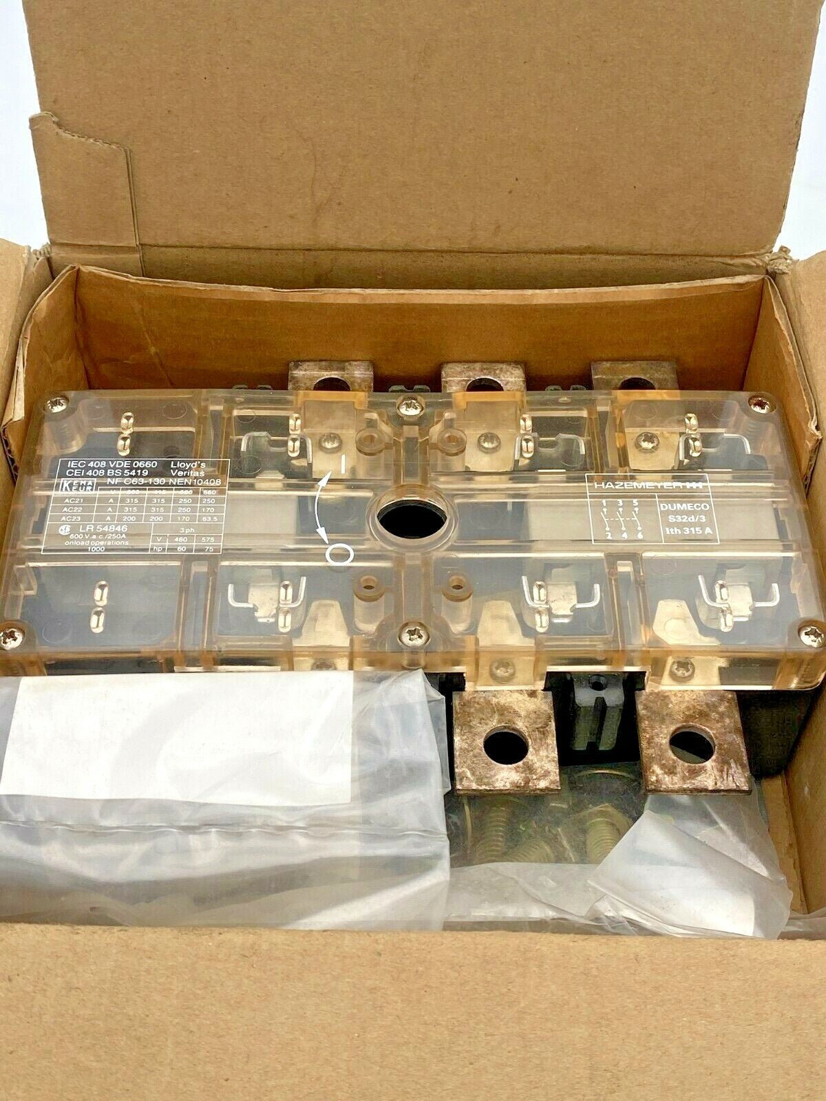 Eaton Holec Dumeco Disconnector Switch S32d/3 ith 315 a - KLR Automation