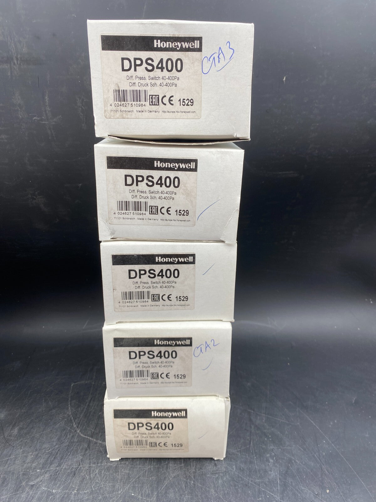 1pc x HONEYWELL DPS400 DIFFERENTIAL PRESSURE SWITCH 40 - 400PA - KLR Automation