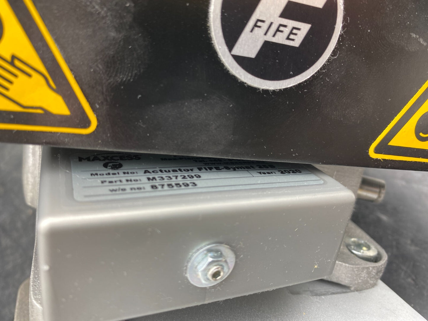 MAXCESS FIFE SYMAT 461628 WO 877936 GUIDAGE+ SE-42 M266336 + M337299 ACTUATOR