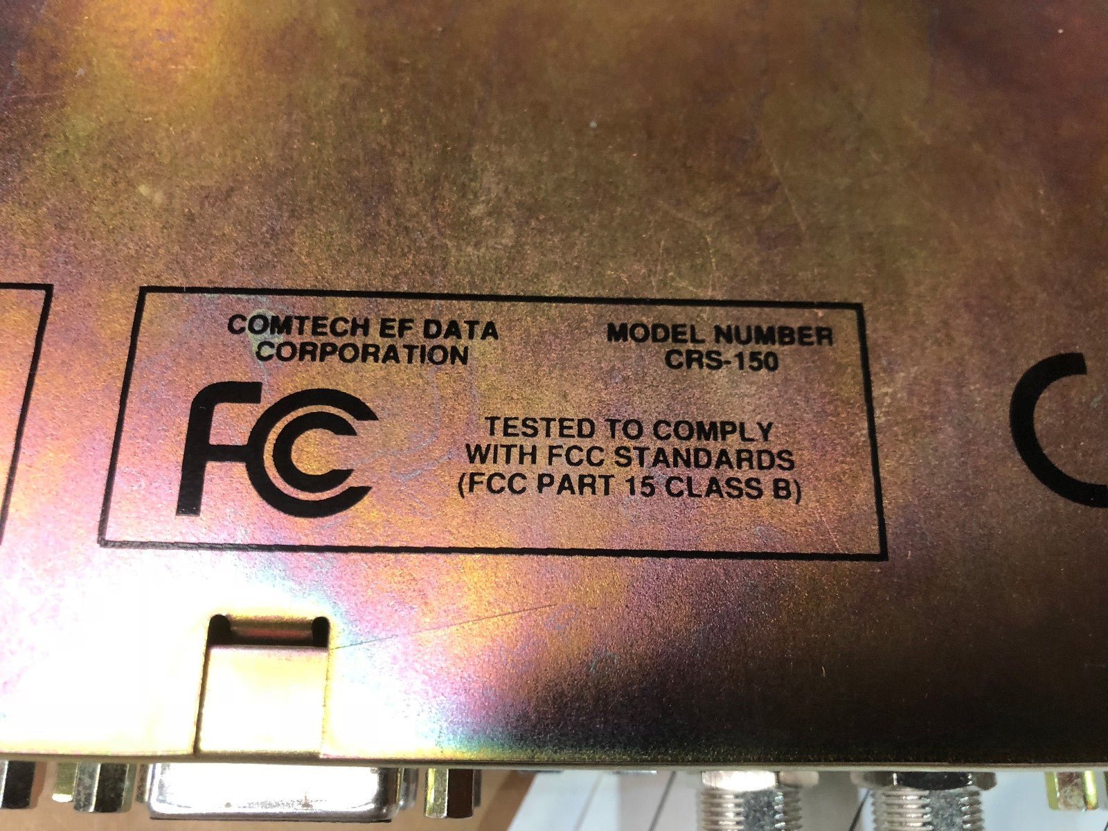 Comtech EF Data CRS - 150 Modem Redundancy Switch 1:1 With All cable and more .. - KLR Automation