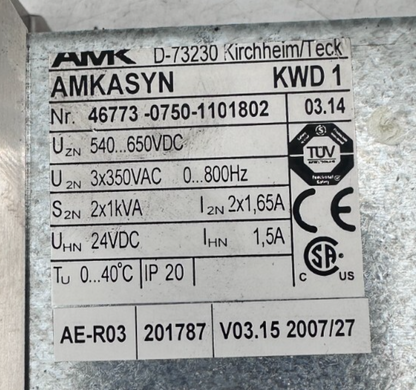 AMK AMKASYN KWD 1 SERVO POWER MODULE
