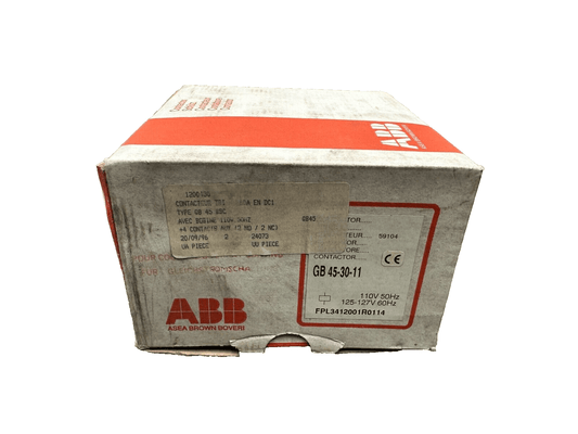 PETERCEM GB45 ABB GB 45 - 30 - 11 CONTACTEUR TRIPHASE 60A x1pc - KLR Automation