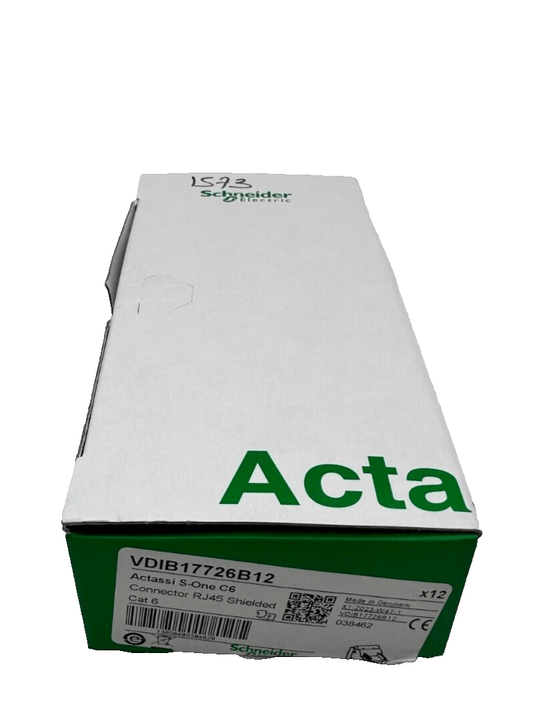 SCHNEIDER ELECTRIC VDIB17726B12 CONNECTEUR RJ45 SHIELDED ACTASSI S - ONE C6 x6pc - KLR Automation
