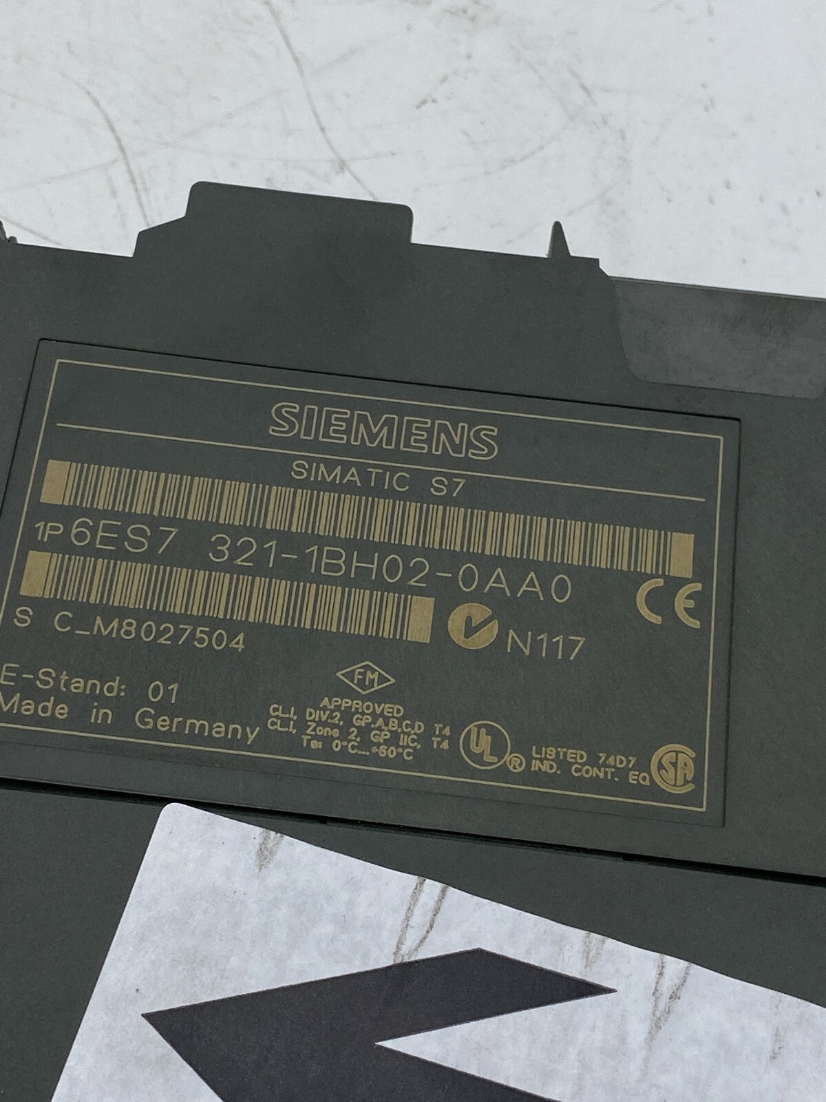 SIEMENS SIMATIC S7 6ES7321-1BH02-0AA0 6ES7 321-1BH02-0AA0