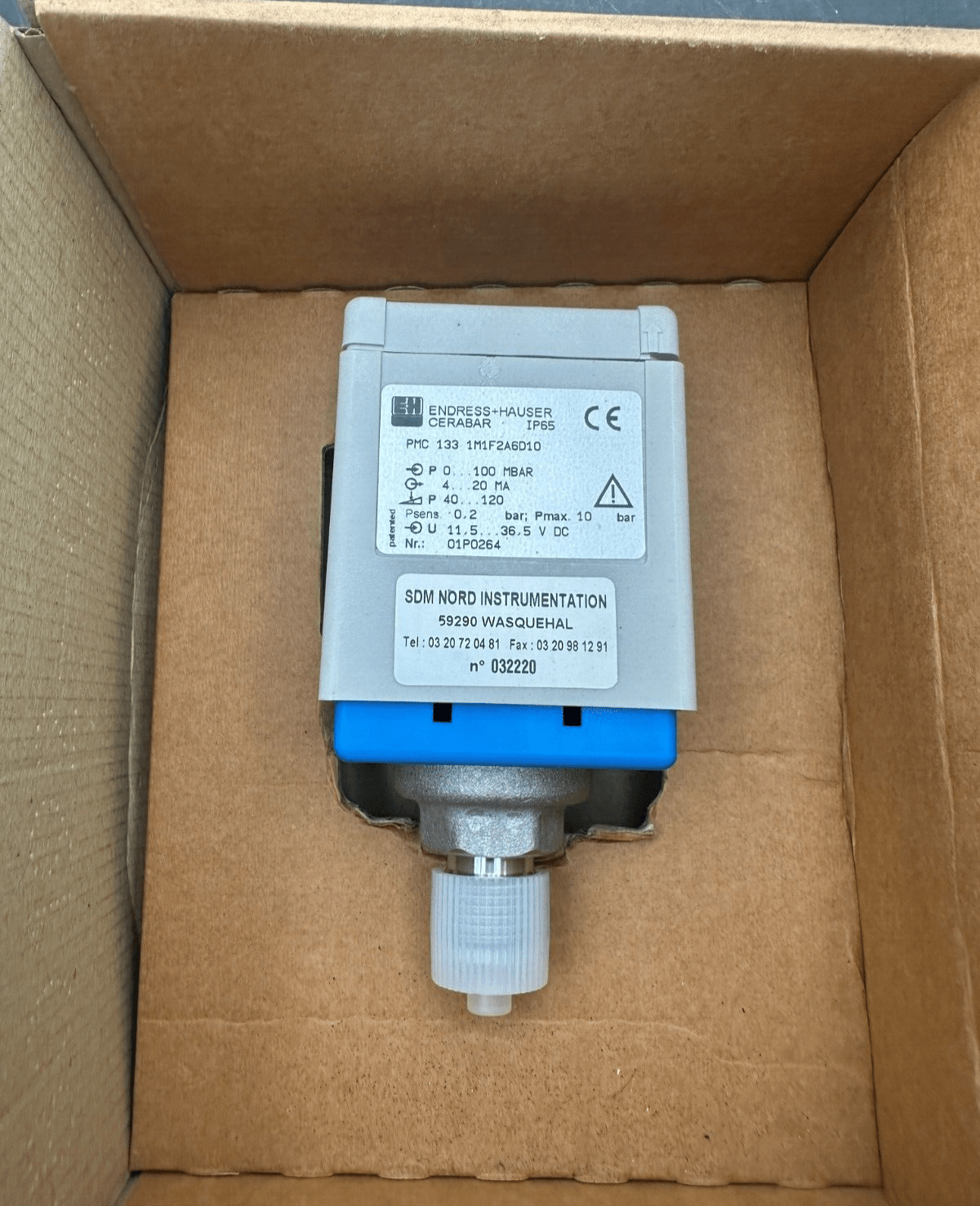 ENDRESS+HAUSER PMC133 - 1M1F2A6D10 TRANSMETTEUR DE PRESSION RELATIVE - KLR Automation