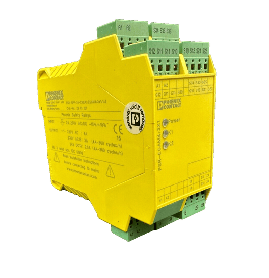 PHOENIX CONTACT 2981127 PSR - SPP - 24 - 230UC/ESAM4/3x1/1x2 SAFETY RELAY - KLR Automation
