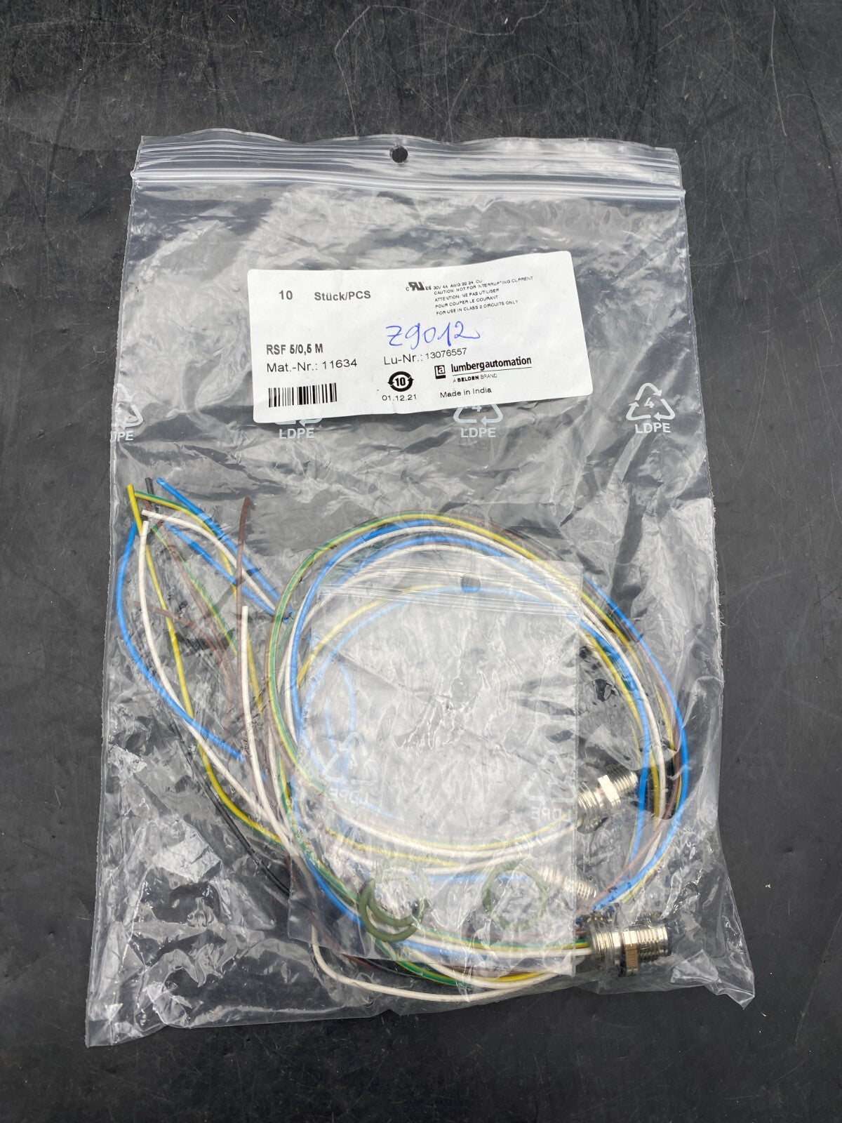 LUMBERG AUTOMATION RSF 4/0.5 M 11629 +  RSF 5/0.5 M 11634 x2pc CABLE DE CAPTEUR