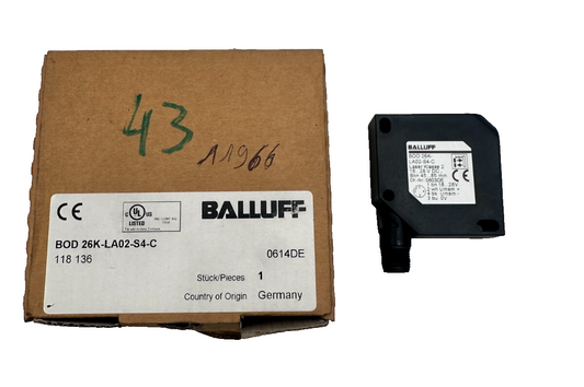 BALLUFF BOD 26K-LA02-S4-C 118 136 CAPTEUR OPTOELECTRONIQUE x1pc