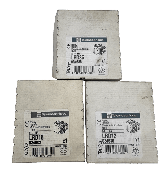 LOT RELAIS TELEMECANIQUE LRD10 + LRD22 + LRD12 + LRD16 + LRD35 + LR2D1314 - KLR Automation