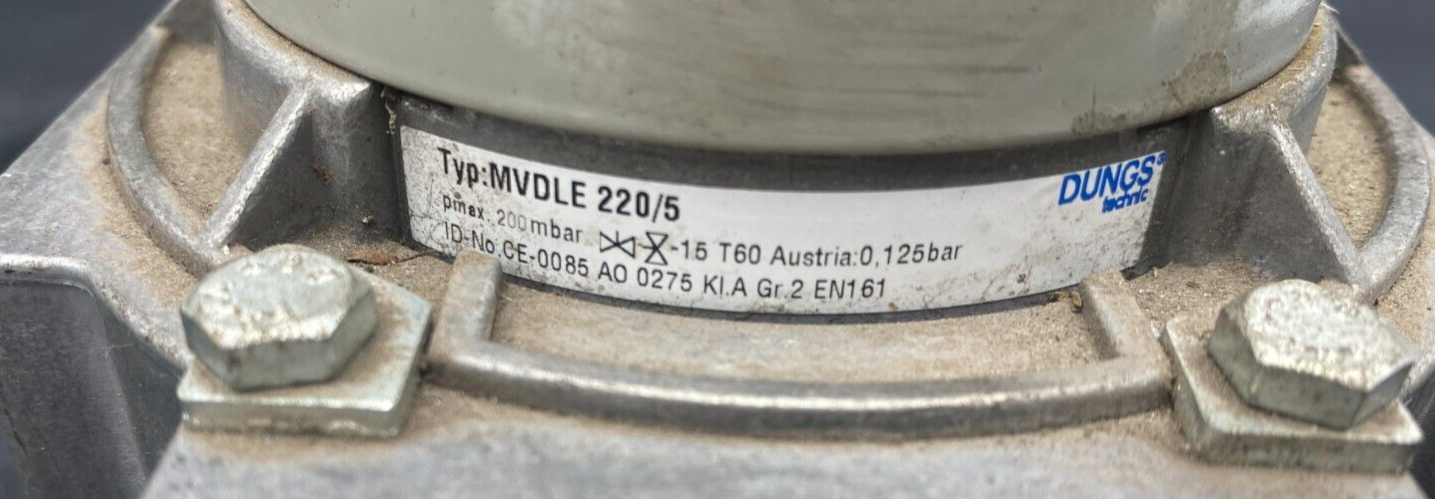 DUNGS MVDLE 220/5 200MBAR MAGN NR 300 213797 60VA
