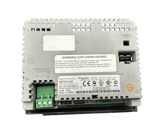 SCHNEIDER ELECTRIC MAGELIS XBTGT1335 3.8" COLOR TOUCH PANEL TFT PV 01 RL 05 - KLR Automation