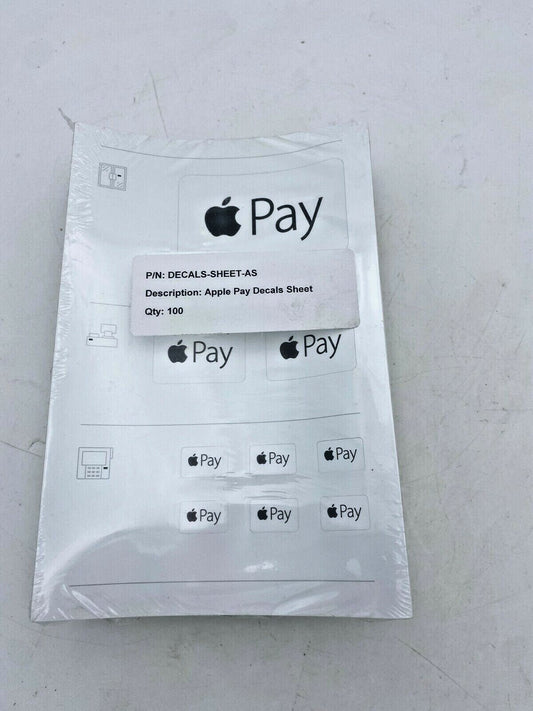 100 x planche autocollant Credit Card Apple Pay Glass Door Register Stickers - KLR Automation