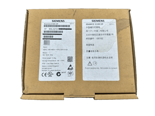 SIEMENS 6SL3210 - 1KE11 - 8AP0 SINAMICS G120C DP 0.75hp 0.55kW - KLR Automation