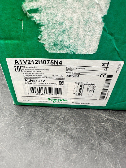 Schneider Electric ALTIVAR 212 ATV212H075N4 0.75 kW @ - KLR Automation