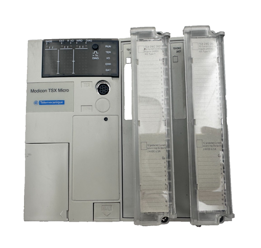 TELEMECANIQUE TSX3710101 TSX3710DC 124V Q0.5A TBLK PV:15 RL:18 + TSXDMZ 28DT
