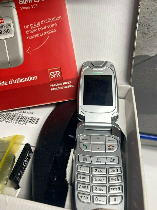 Simply F300 Sagem VS3 Mobile Phone Old Stock Rare collectors Mobile Phone Cell 