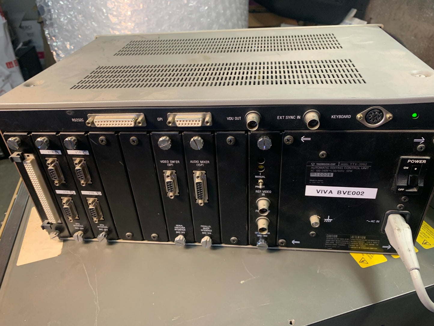 Thomson csf editing control unit TTV-3962 + BKE 902 904 912 916  Broadcast