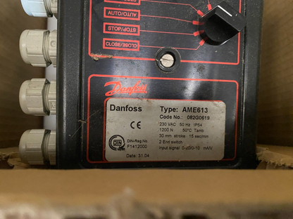 DANFOSS AME 613 AME613 ELECTRICAL ACTUATOR 230VAC 50Hz 1200N 15s/min 082G0619