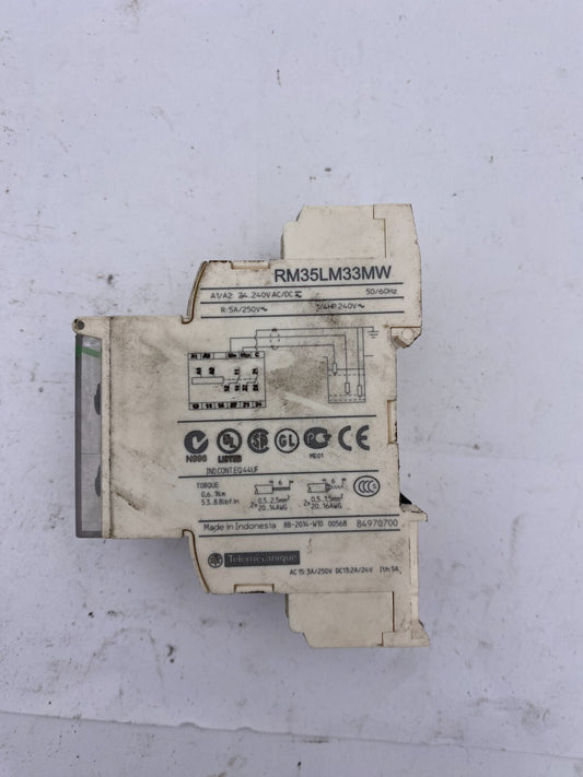 1pc x SCHNEIDER ELECTRIC RM35LM33MW LIQUID LEVEL CONTROL RELAY 240V 50/60Hz